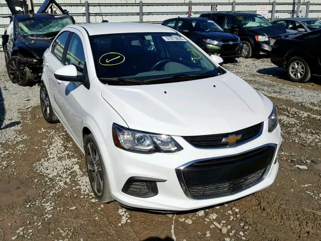 1G1JF5SB6J4107507 - 2018 CHEVROLET SONIC PREM WHITE photo 1