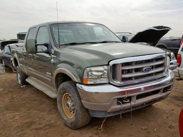 1FTSW31P43EC18566 - 2003 FORD F350 SRW S GREEN photo 1