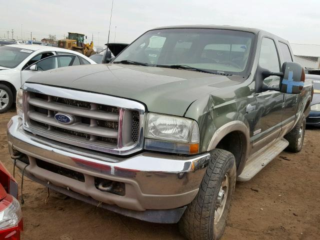 1FTSW31P43EC18566 - 2003 FORD F350 SRW S GREEN photo 2