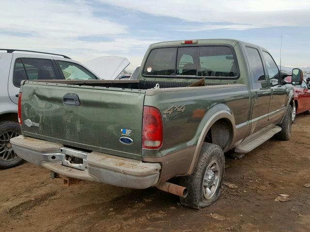 1FTSW31P43EC18566 - 2003 FORD F350 SRW S GREEN photo 4