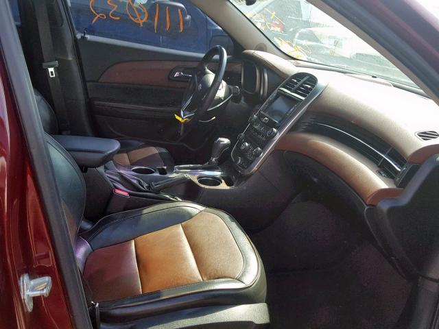 1G11G5SX3FF128240 - 2015 CHEVROLET MALIBU LTZ 勃艮第红 照片 5