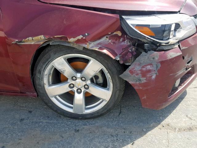 1G11G5SX3FF128240 - 2015 CHEVROLET MALIBU LTZ 勃艮第红 照片 9