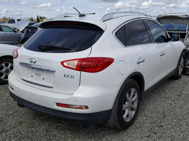 JNKAJ09F58M359565 - 2008 INFINITI EX35 BASE WHITE photo 4