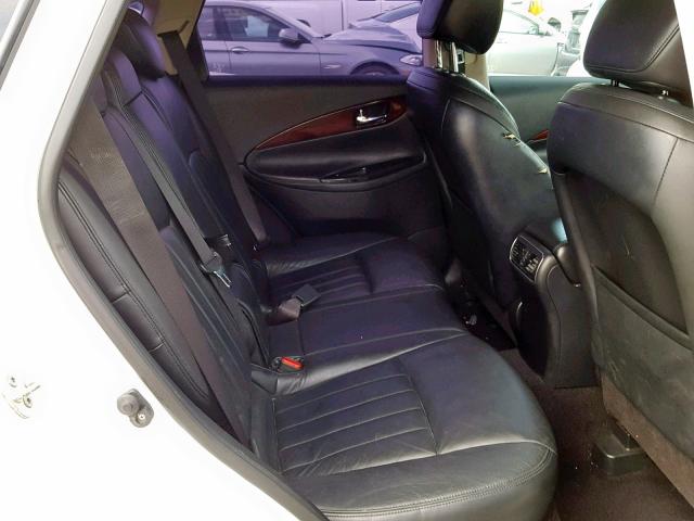 JNKAJ09F58M359565 - 2008 INFINITI EX35 BASE WHITE photo 6