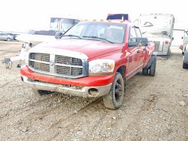 3D7MX48C26G265550 - 2006 DODGE RAM 3500 S RED photo 2