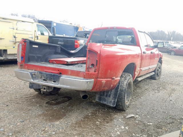 3D7MX48C26G265550 - 2006 DODGE RAM 3500 S RED photo 4