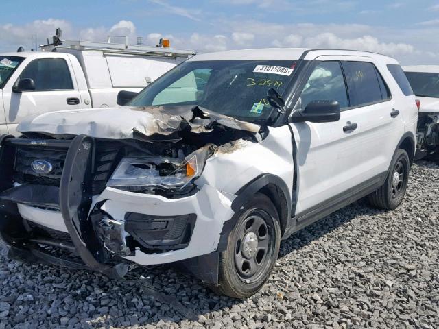 1FM5K8AR5KGB15128 - 2019 FORD EXPLORER P WHITE photo 2