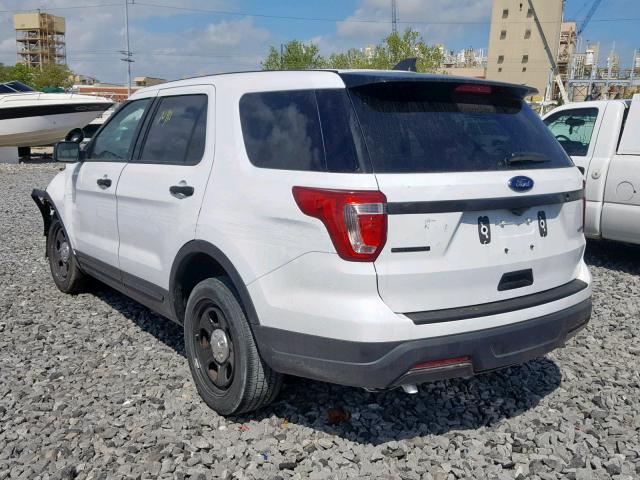 1FM5K8AR5KGB15128 - 2019 FORD EXPLORER P WHITE photo 3