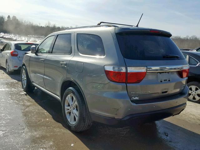 1D4RE4GG0BC692963 - 2011 DODGE DURANGO CR GRAY photo 3