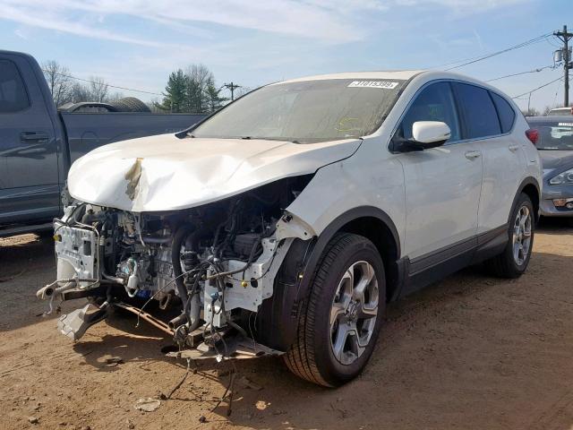 2HKRW2H87JH652341 - 2018 HONDA CR-V EXL WHITE photo 2