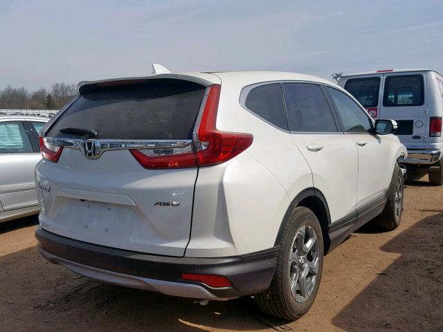 2HKRW2H87JH652341 - 2018 HONDA CR-V EXL WHITE photo 4