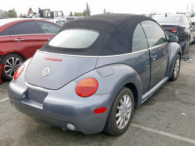 3VWCM31Y64M324092 - 2004 VOLKSWAGEN NEW BEETLE Boz foto 4
