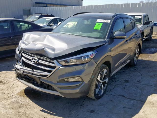 KM8J3CA29JU747860 - 2018 HYUNDAI TUCSON VAL GRAY photo 2