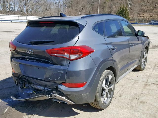 KM8J3CA29JU747860 - 2018 HYUNDAI TUCSON VAL GRAY photo 4