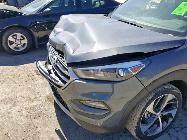 KM8J3CA29JU747860 - 2018 HYUNDAI TUCSON VAL GRAY photo 9