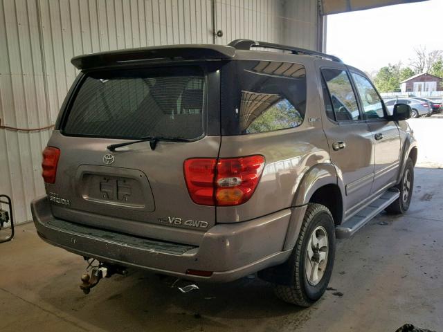 5TDBT48A61S040697 - 2001 TOYOTA SEQUOIA LI BROWN photo 4