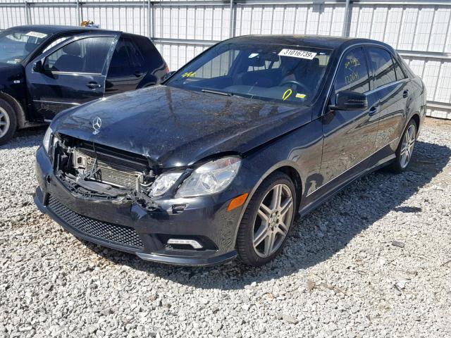 WDDHF7CB0AA018121 - 2010 MERCEDES-BENZ E 550 BLACK photo 2