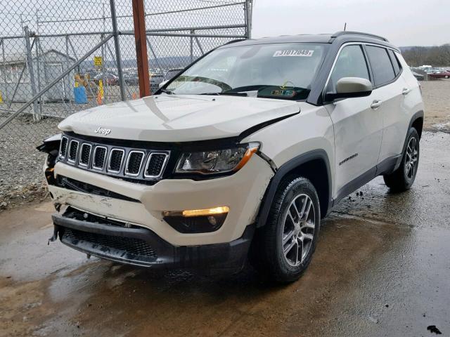 3C4NJDBB2JT175685 - 2018 JEEP COMPASS LA Biały zdjęcie 2