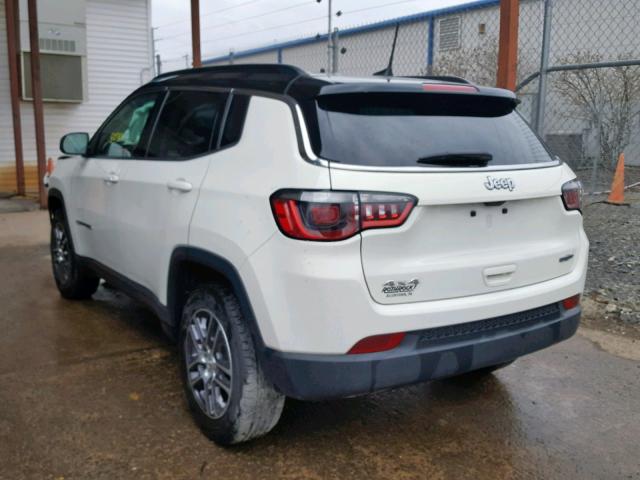 3C4NJDBB2JT175685 - 2018 JEEP COMPASS LA Biały zdjęcie 3