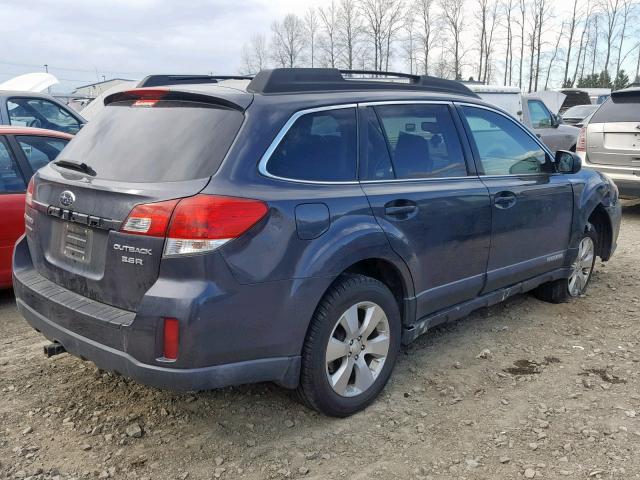 4S4BRDKC9A2311733 - 2010 SUBARU OUTBACK 3. GRAY photo 4