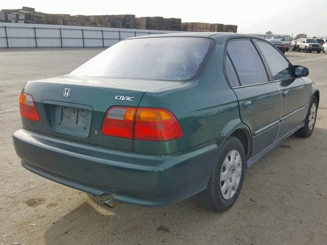 2HGEJ6615YH551555 - 2000 HONDA CIVIC BASE GREEN photo 4