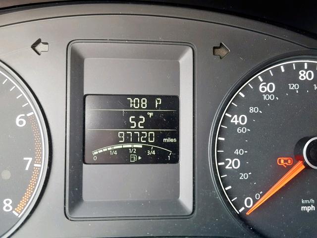 3VW2K7AJ0CM405163 - 2012 VOLKSWAGEN JETTA BASE WHITE photo 8