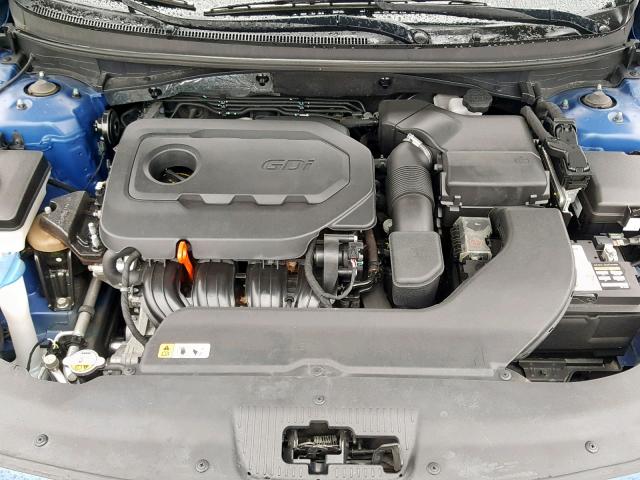 5NPE34AF4FH033702 - 2015 HYUNDAI SONATA SPO BLUE photo 7