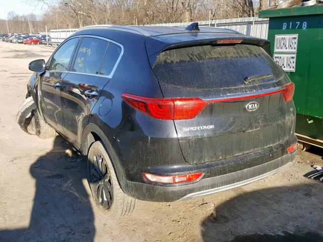 KNDPNCAC7J7442308 - 2018 KIA SPORTAGE E BLACK photo 3