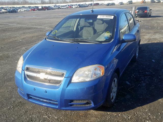 KL1TD5DE5AB124749 - 2010 CHEVROLET AVEO LS BLUE photo 2