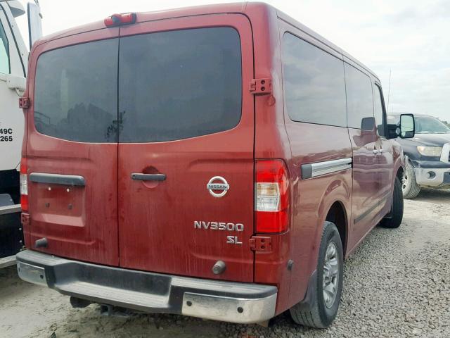 5BZAF0AA0HN851983 - 2017 NISSAN NV 3500 MAROON photo 4