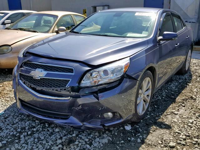 1G11E5SA8DF278763 - 2013 CHEVROLET MALIBU 2LT BLUE photo 2