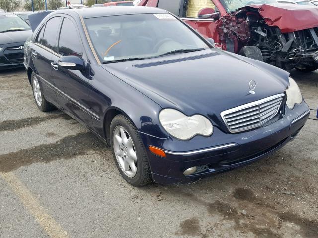 WDBRF61J13A472012 - 2003 MERCEDES-BENZ C 240 BLUE photo 1