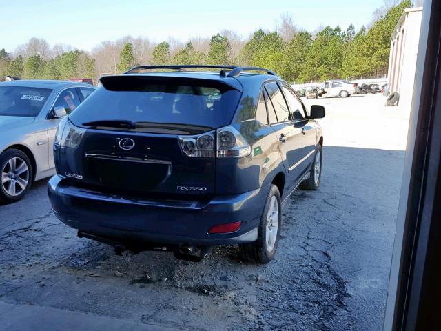 2T2GK31U57C011650 - 2007 LEXUS RX 350 BLUE photo 4