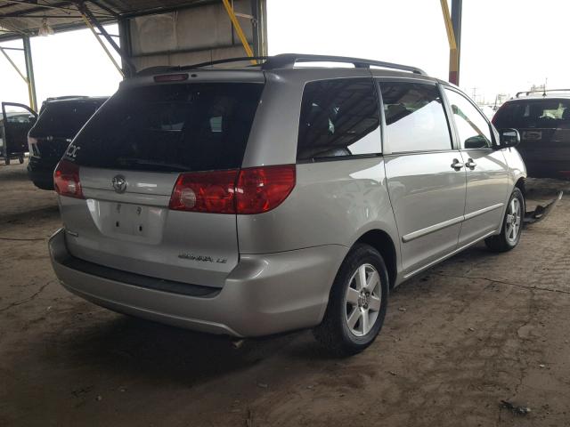 5TDKK4CC3AS334215 - 2010 TOYOTA SIENNA CE SILVER photo 4