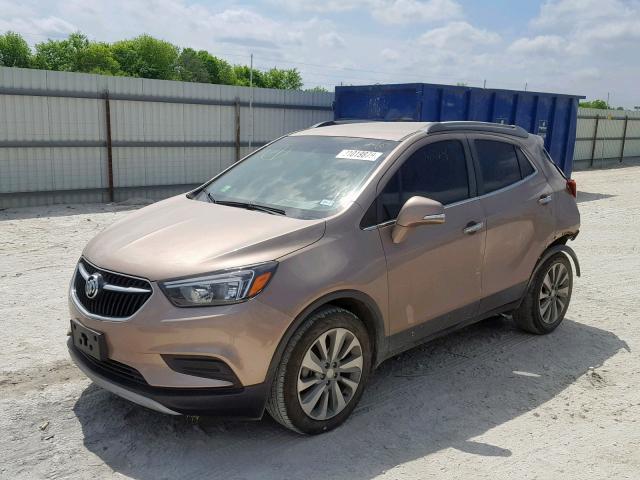 KL4CJASB7JB557003 - 2018 BUICK ENCORE PRE TAN photo 2