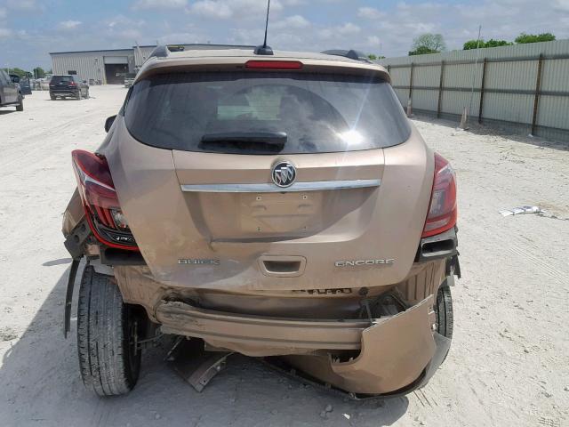 KL4CJASB7JB557003 - 2018 BUICK ENCORE PRE TAN photo 9