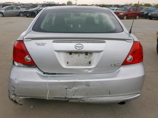 JTKDE167260128044 - 2006 TOYOTA SCION TC ვერცხლისფერი ფოტო 9