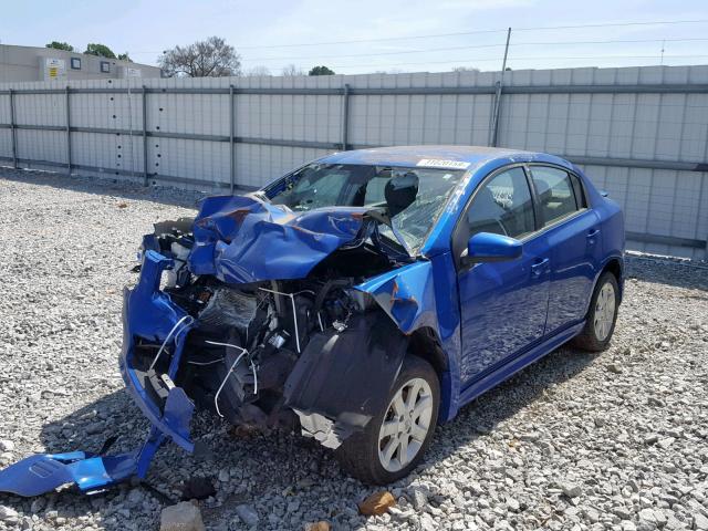 3N1AB6AP1BL614738 - 2011 NISSAN SENTRA 2.0 BLUE photo 2