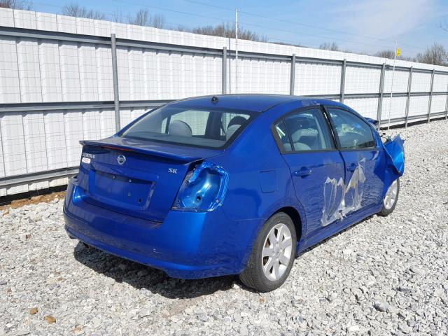 3N1AB6AP1BL614738 - 2011 NISSAN SENTRA 2.0 BLUE photo 4