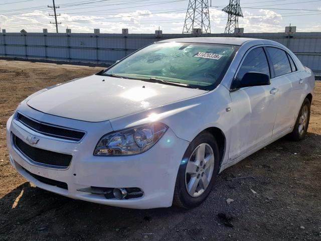 1G1ZG57B084239732 - 2008 CHEVROLET MALIBU LS WHITE photo 2