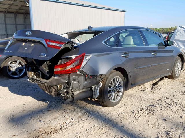 4T1BD1EB2GU055464 - 2016 TOYOTA AVALON HYB CHARCOAL photo 4