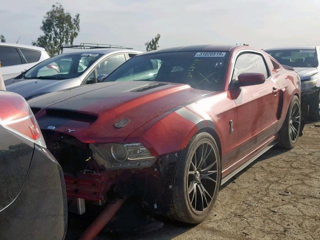 1ZVBP8JZ4E5235797 - 2014 FORD MUSTANG SH RED photo 2