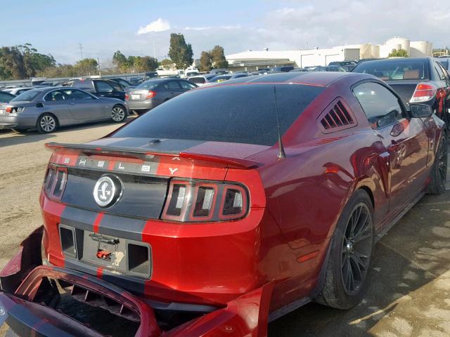 1ZVBP8JZ4E5235797 - 2014 FORD MUSTANG SH RED photo 4