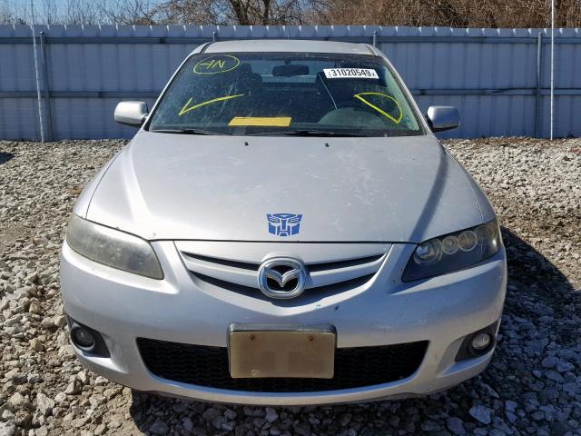 1YVHP84D565M09272 - 2006 MAZDA 6 S SILVER photo 9