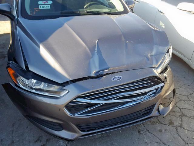 3FA6P0G79DR192068 - 2013 FORD FUSION S GRAY photo 9