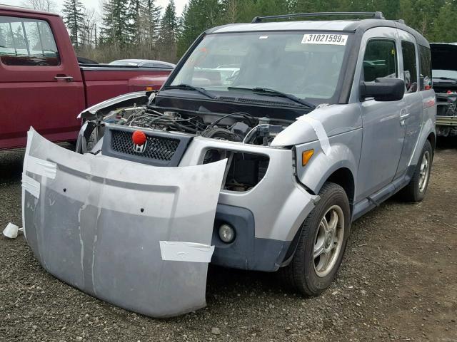 5J6YH28726L000981 - 2006 HONDA ELEMENT EX SILVER photo 2