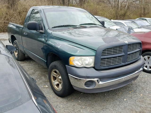 1D7HA16K42J178561 - 2002 DODGE RAM 1500 GREEN photo 1