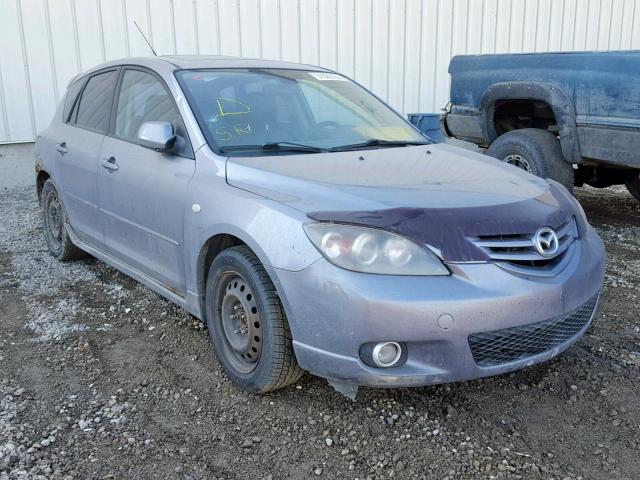 JM1BK143051326640 - 2005 MAZDA 3 HATCHBAC GRAY photo 1