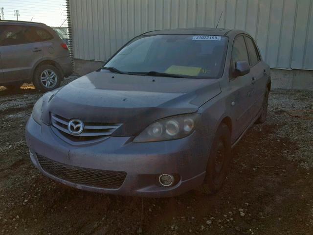 JM1BK143051326640 - 2005 MAZDA 3 HATCHBAC GRAY photo 2