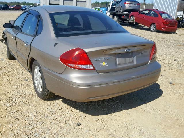 1FAFP56U06A225573 - 2006 FORD TAURUS SEL TAN photo 3